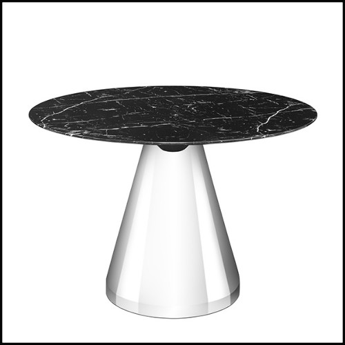 Round Table with round black marble top 162-Warhead