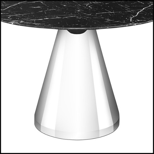Round Table with round black marble top 162-Warhead