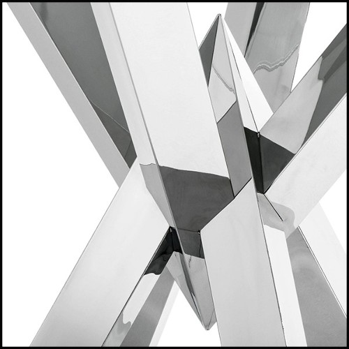 Table de repas avec acier inoxydable poli 24-Triumph Steel