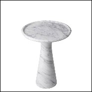 Table d'appoint en marbre massif 24-Pompano Low