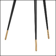 Floor Lamp in antique brass finish and legs in black finish 24-Cassini