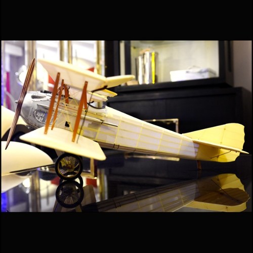 Avion 113 - Old Charles - Wooden aircraft model with cotton sheet, vintage charm, collectible - Pacific Compagnie.