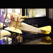 Avion 113 - Old Charles - Wooden aircraft model with cotton sheet, vintage charm, collectible - Pacific Compagnie.