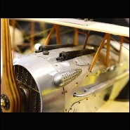 Avion 113 - Old Charles - Unique wooden plane, handmade with cotton sheet, Old Charles design - Pacific Compagnie.