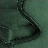 Fauteuil avec tissu velours coloris Roche Green et avec base pivotante 24-Dorset Roche Green
