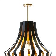 Suspension en laiton massif et avec intérieur en finition gold matte 165-Basie