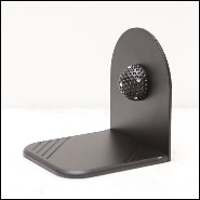 Bookends in solid brass in black matte finish PC-Black Brass Golfer Set of 2