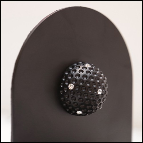 Serre livres en laiton massif finition black matte PC-Black Brass Golfer Set of 2.