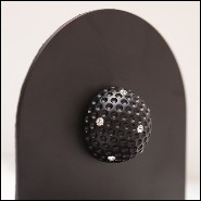 Bookends in solid brass in black matte finish PC-Black Brass Golfer Set of 2