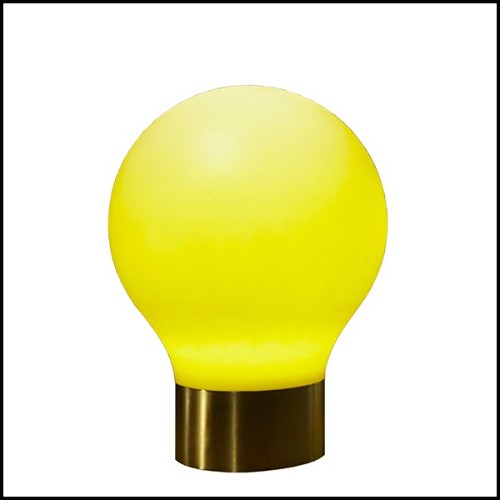 Floor Lamp in resin for indoor or outdoor use 111-Colored Changed Bulb