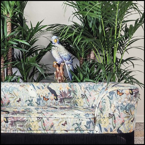 Sculpture en céramique 162-King High Parrot