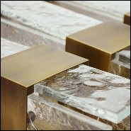 Chandelier en laiton massif finition vintage bronze matte 165-Lewis