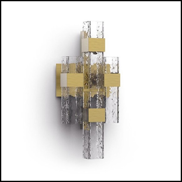 Applique en laiton massif finition vintage bronze matte 165-Lewis Four or Single