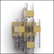 Applique en laiton massif finition vintage bronze matte 165-Lewis Four or Single