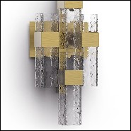 Applique en laiton massif finition vintage bronze matte 165-Lewis Four or Single