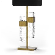 Table Lamp in solid brass in vintage bronzed matte finish 165-Lewis