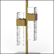 Table Lamp in solid brass in vintage bronzed matte finish 165-Lewis