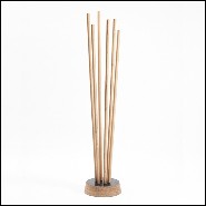 Coatrack in solid French oak from sustainable forests in France 112-Spindle