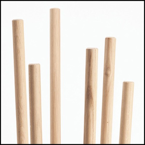 Porte manteaux en chêne massif français de forêts durablement gérées en France 112-Spindle