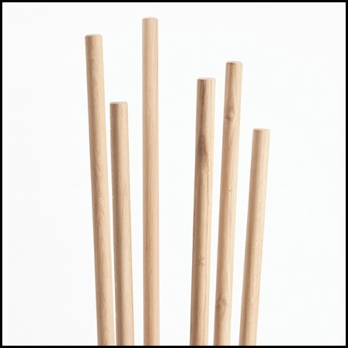 Coatrack in solid French oak from sustainable forests in France 112-Spindle