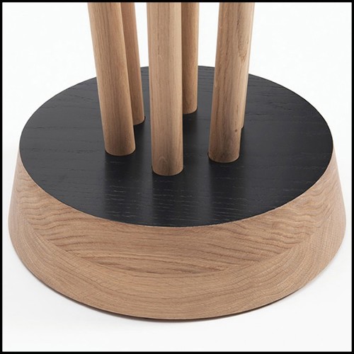 Porte manteaux en chêne massif français de forêts durablement gérées en France 112-Spindle