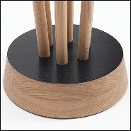 Coatrack in solid French oak from sustainable forests in France 112-Spindle