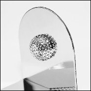 Bookends in solid bronze in mirror finish PC-White Bronze Golfer Set of 2