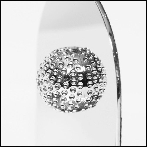 Serre livre en bronze massif finition miroir PC-White Bronze Golfer Set of 2