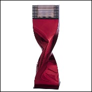 Table Lamp in casted aluminium in crafted red chrome finish 184-Bow Tie Alu Red XL or L