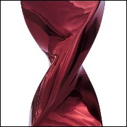 Table Lamp in casted aluminium in crafted red chrome finish 184-Bow Tie Alu Red XL or L