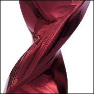 Table Lamp in casted aluminium in crafted red chrome finish 184-Bow Tie Alu Red XL or L