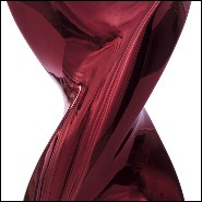 Table Lamp in casted aluminium in crafted red chrome finish 184-Bow Tie Alu Red XL or L