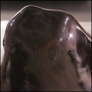 Cup in varnished solid ebony wood PC-Ebony Dark Medium