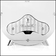 Remontoir de montre en aluminium noirci finition nickel 185-Black Leather