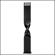 Lampadaire en aluminium coulé finition noir chrome 184-Boe Tie Black