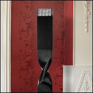 Floor Lamp in casted aluminium in crafted black finish 184-Boe Tie Black