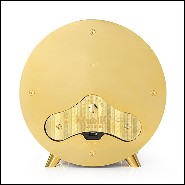 Remontoir de montre en aluminium noirci finition nickel 185-Gold Leather