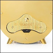 Remontoir de montre en aluminium noirci finition nickel 185-Gold Leather