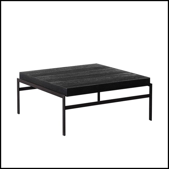 Coffee Table with black oak veneer table top 28-Harbor