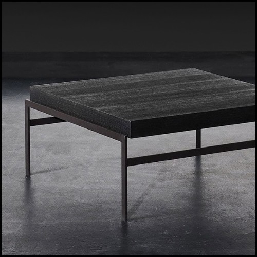 Coffee Table with black oak veneer table top 28-Harbor