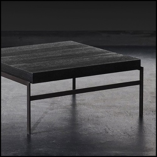 Table basse avec plateau en chêne noir 28-Harbor