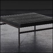 Table basse avec plateau en chêne noir 28-Harbor