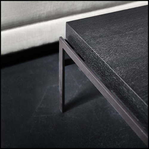 Table basse avec plateau en chêne noir 28-Harbor