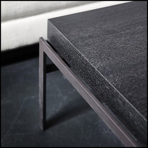 Table basse avec plateau en chêne noir 28-Harbor