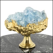 Boîte en marbre noir avec couvercle 162-Selenite and Marble Medium