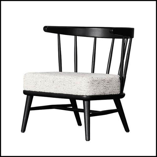 Chaise en frêne massif finition noir 28-Stanton