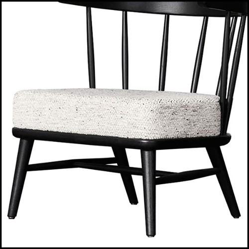 Chaise en frêne massif finition noir 28-Stanton