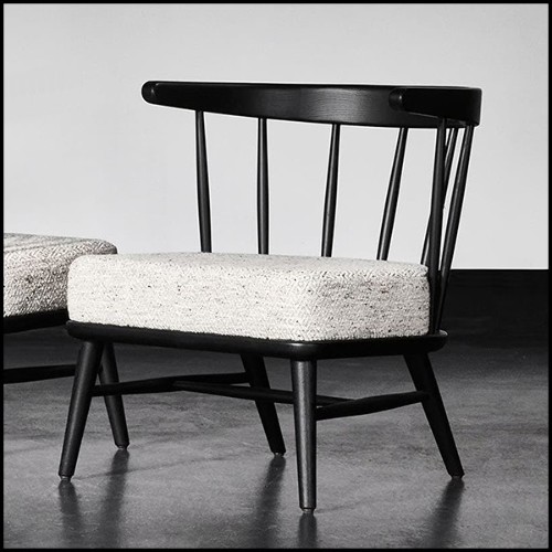 Chair in solid ashwood in black finish 28-Stanton