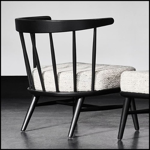 Chair in solid ashwood in black finish 28-Stanton
