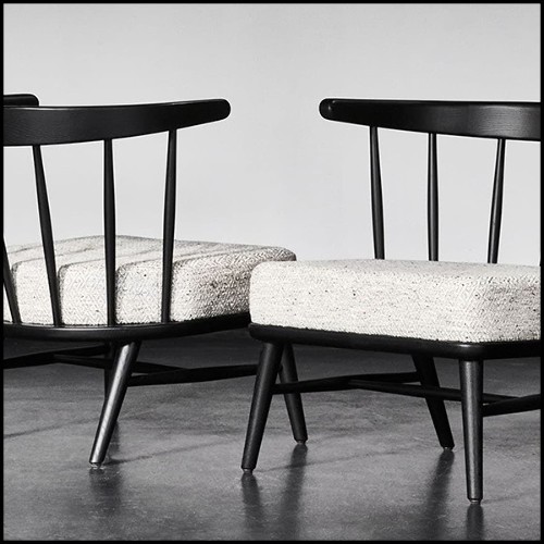 Chaise en frêne massif finition noir 28-Stanton
